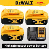 DEWALT original battery, 20V, 6AH, rechargeable lithium-ion battery, DEWALT,DCB115,DCB69 DCB118, Fast charging, tool battery 20V